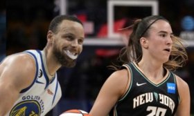 All Star Game de la NBA: Curry le gan� el duelo de triples a Sabrina Ionescu con una actuaci�n magistral
