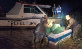 Prefectura secuestr un cargamento de 320 kilos de marihuana en Corrientes